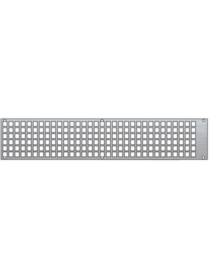 Flat Front Panel 44.5 x 426.7mm Unshielded Aluminium 1U