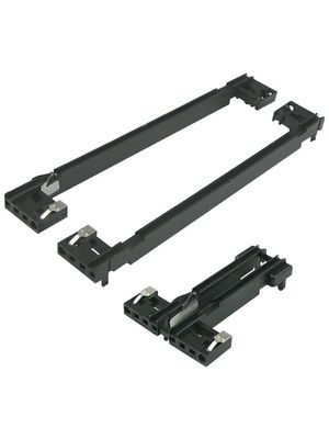 Card Guides, Plastic, Black