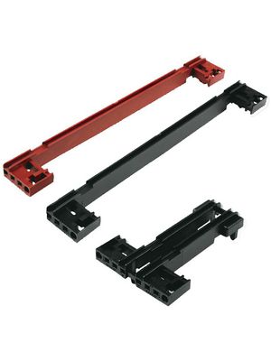 Card Guides, Plastic, Red