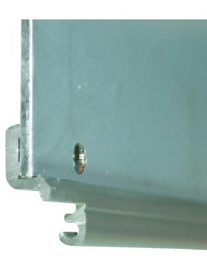 Extruded hinge, 212.5 x 8.9 mm, 42 TE 212.5mm Aluminium Aluminium