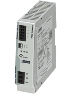 DIN Rail Power Supply, 91%, 24V, 5A, 120W, Adjustable
