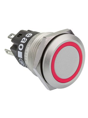 Pushbutton Switch, Vandal Proof Momentary Function 200 mA 24 V 1CO IP67