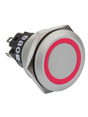 Pushbutton Switch, Vandal Proof Latching Function 200 mA 24 V 1CO IP67
