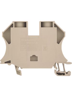 Terminal Block, Screw, Clamping Yoke, 2 Poles, 500V, 125A, 2.5 ... 35mm², Dark Beige