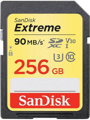 Extreme Pro SDXC Memory Card 256 GB