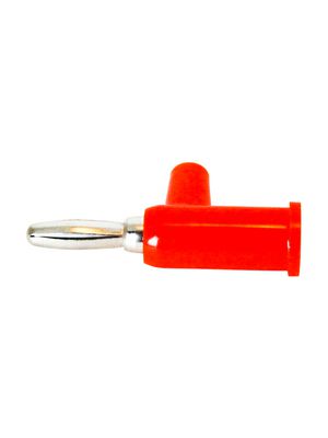 Stackable Banana Plug, Red, 15A, 5kV, Nickel-Plated