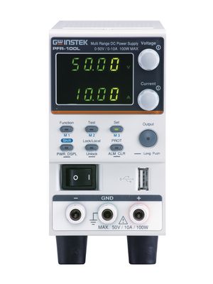 Fanless Multirange DC Power Supply Programmable 50V 10A 100W USB / RS232 / RS485 / GPIB / Ethernet