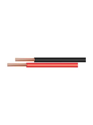 Stranded Wire Bundle PVC 0.08mm² Tinned Copper Black, Red 3048 30.5m