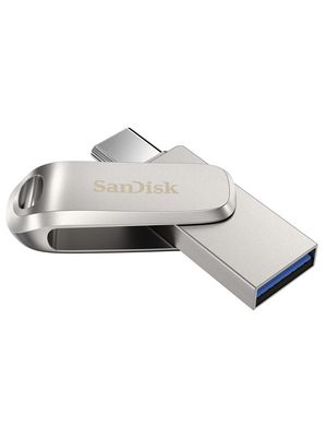 USB Stick, Ultra Dual Drive Luxe, 256GB, USB 3.1, Silver