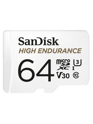 Memory Card, microSD, 64GB, 100MB/s, 40MB/s, White