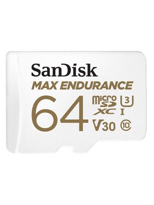 Memory Card, microSD, 64GB, 100MB/s, 40MB/s, White