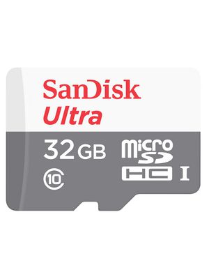 Memory Card, microSD, 32GB, 100MB/s, Grey / White