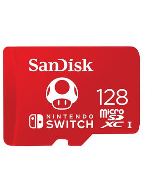 Memory Card, microSD, 128GB, 100MB/s, 90MB/s, Red