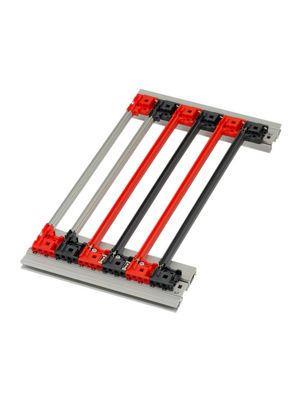 Guide Rail with Coding, Grey, 160mm