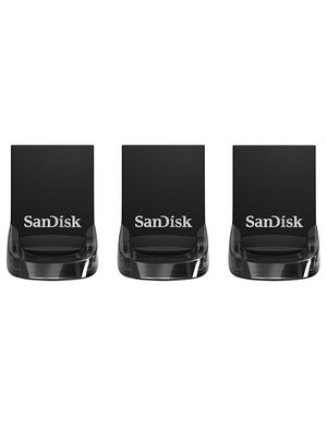 USB Stick, 3pcs, Ultra Fit, 32GB, USB 3.1, Black