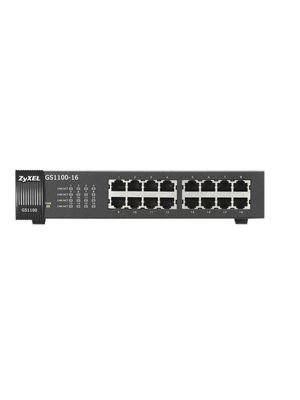 Ethernet Switch, RJ45 Ports 16, 1Gbps, Unmanaged