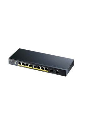 PoE Switch, Managed, 1Gbps, 77W, RJ45 Ports 8, PoE Ports 8