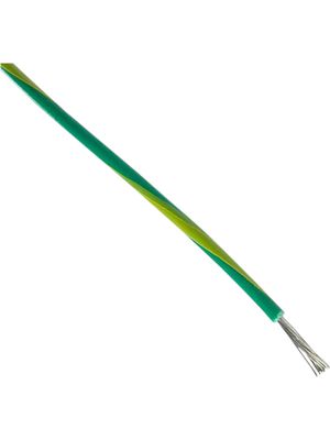 Solid Wire PVC 0.82mm² Tinned Copper Green / Yellow 3055/1 305m