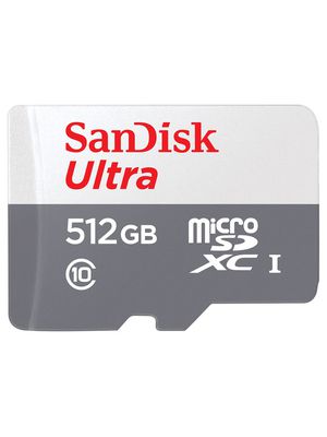 Memory Card, microSD, 64GB, 100MB/s, Grey / White