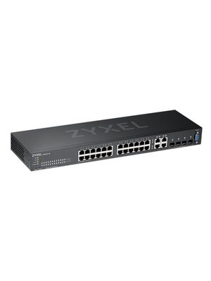 Ethernet Switch, RJ45 Ports 28, SFP Ports 4, 1Gbps, Layer 2 Managed