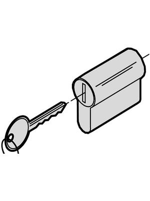 DIN profile half cylinder,