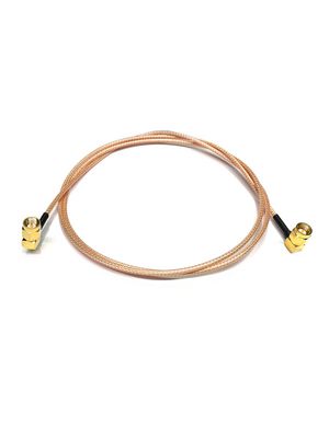 RF Cable Assembly, SMA Male Angled - SMA Male Angled, 1.22m, Gold