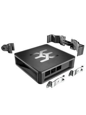 Housing for Raspberry Pi 120x120x36mm Black Plastic IP20