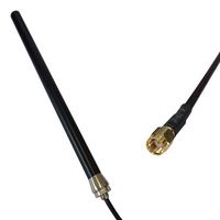 Antenna Omni-directional, 4G, LTE, WiFi, 2.4 GHz to 2.7 GHz, 3 dBi, RG 58U Lead 3m, SMA Male