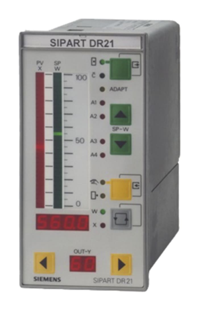 Siemens SIPART DR21 PID Sıcaklık Kontrol Cihazı, Analog, Dijital Tipi, 115/230 V ac , 72 x 144mm