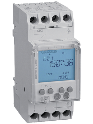 Time Clock Relay DIN-Rail, Week, 1 Change-Over (CO)