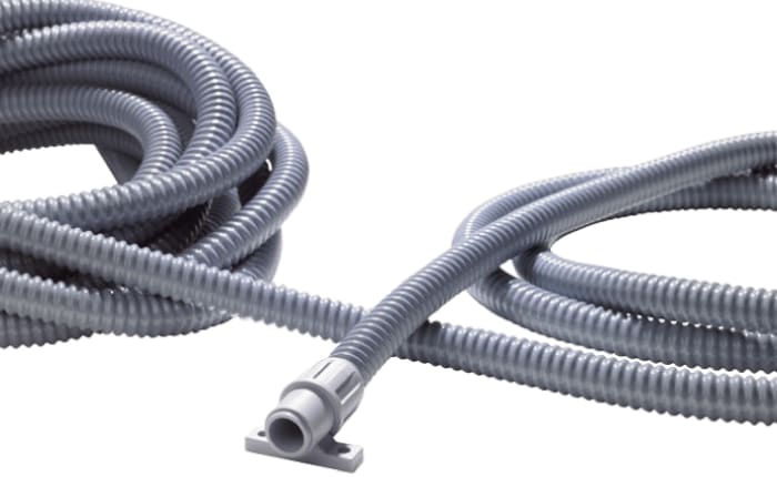 HellermannTyton NS Conduit Kablo Borusu, Esnek, Gri, Çap: 45mm, Uzunluk: 10m, IP68, Çelik