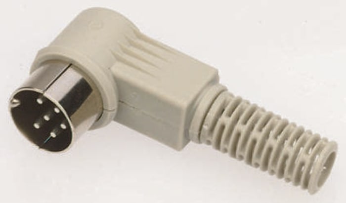 MAWI Serisi Din Jak Konnektör, Standart, DIN 41524, Fiş, 3 Kontaklı, Dik Açılı, 4A, 34 V ac/dc, IP30