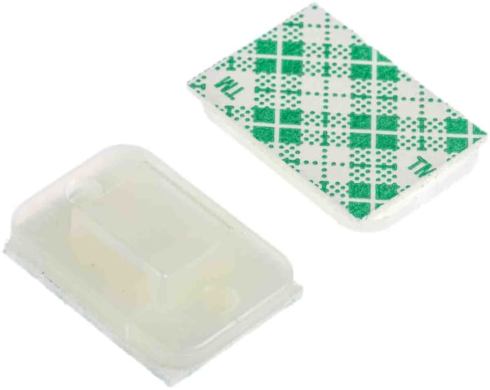 HellermannTyton, Doğal, Yapışkanlı, Kroşe (Bağ Montajı için), 20mm x 14 mm, 4mm Maks. Bağ Genişliğine Uygun