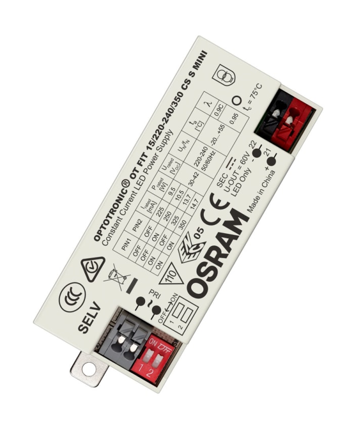 Osram LED Driver, 42V Output, 14.7W Output, 350mA Output, Constant Current
