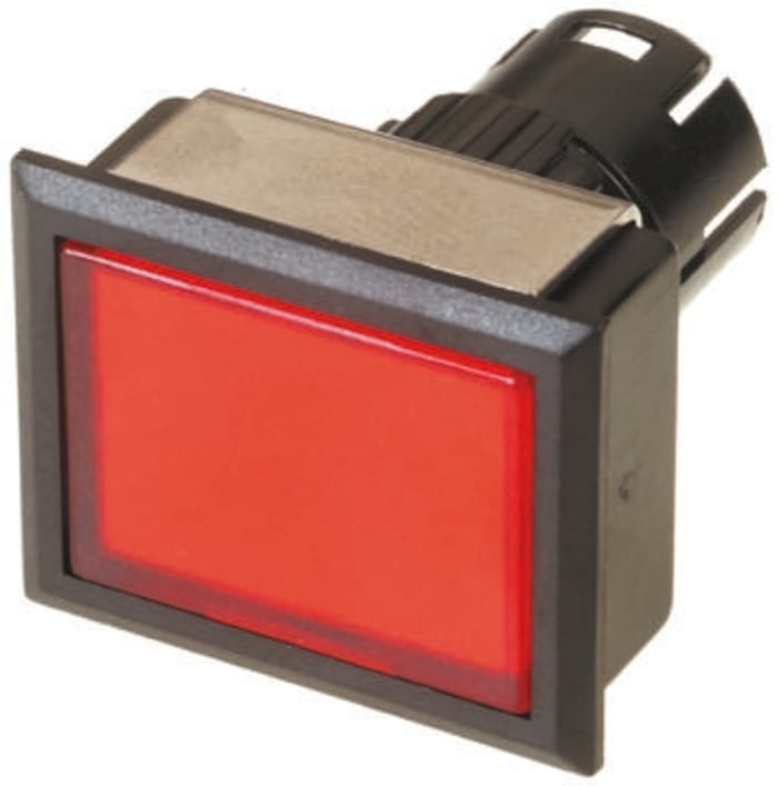 EAO Red Latching Push Button Head, IP65