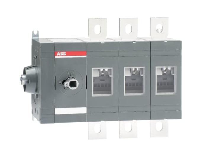 ABB 3P Pole Surface Mount Switch Disconnector - 630A Maximum Current, 355kW Power Rating, IP00