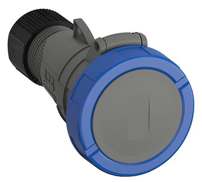 ABB Endüstriyel Fiş / Priz, Priz, 2P+E, 230 V, 32A, Kablo Ucuna Monte, Mavi, IP67, Easy & Safe Serisi