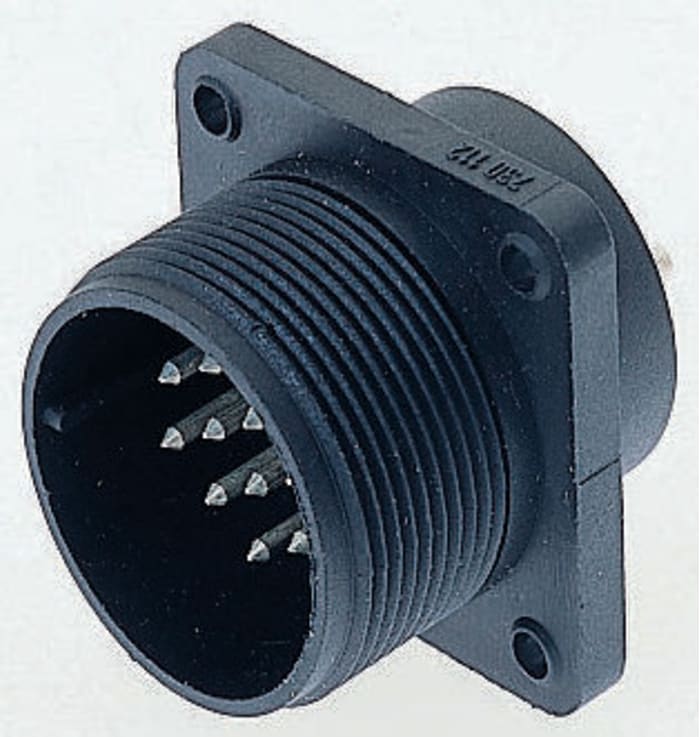 Hirschmann, CM 5 Way Panel Mount MIL Spec Circular Connector, Pin Contacts,Shell Size 14, Screw Coupling, MIL-DTL-5015