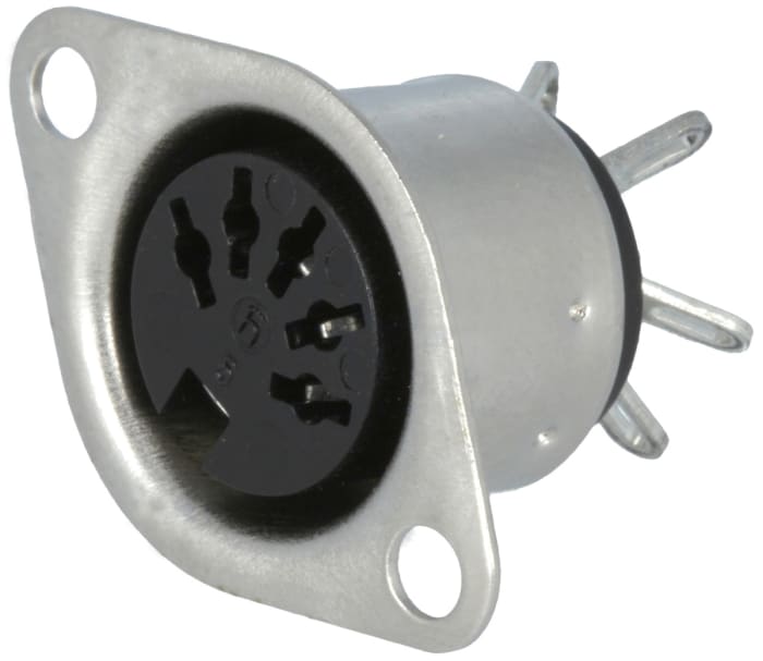 Hirschmann MAB Serisi DIN Soket Konnektör, Standart, DIN 41524, Soket, 5 Kontaklı, Düz, 4A, 34 V ac/dc, IP30
