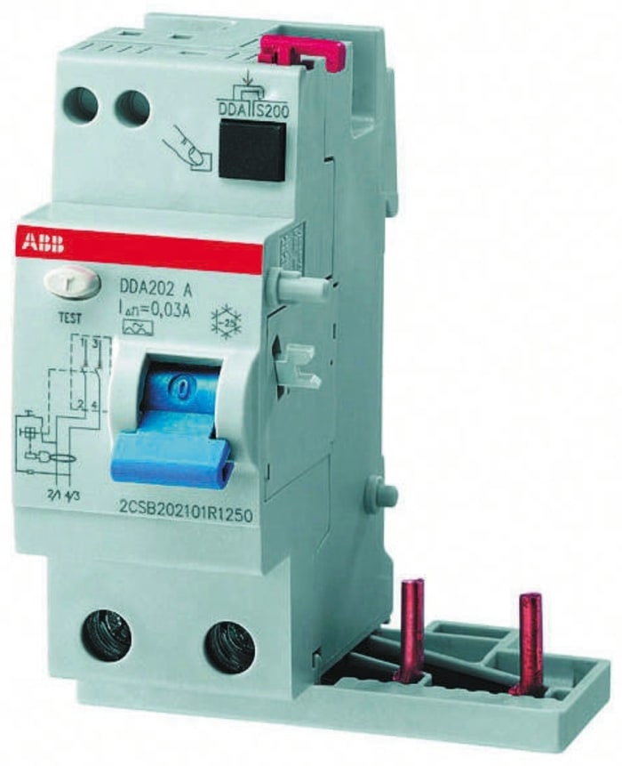 ABB pro M compact Kaçak Akım Koruma Rölesi - RCD, Kesme: 300mA, 63 A, 4P, DIN Rayı