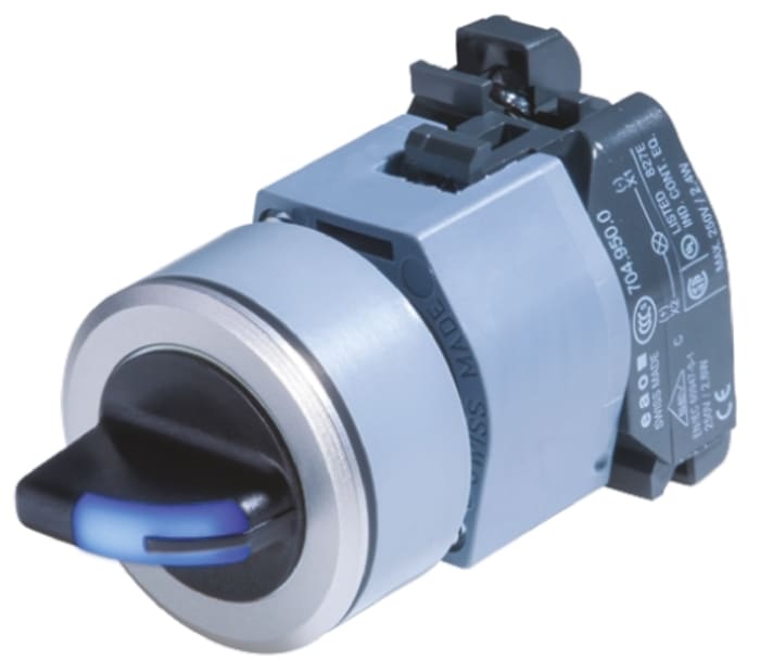 EAO 2 Position Selector Switch Head, 30.5mm Cutout