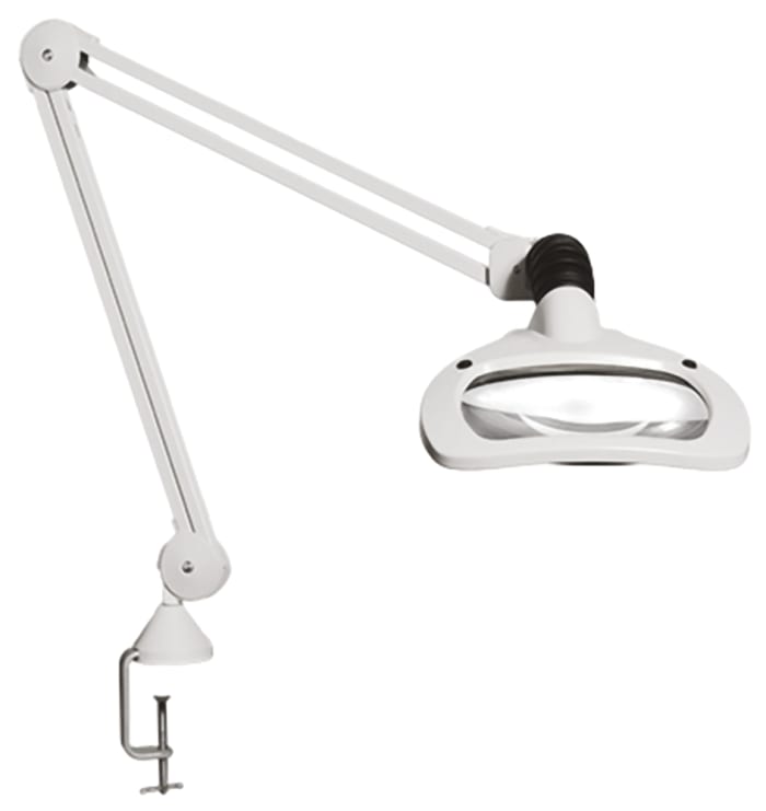 Luxo Wave LED Büyüteç Lambası, 5Diyoptri, 2 x 6W, LED