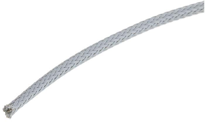 HellermannTyton, Gri, Genişleyebilir, Örgülü Kablo Kılıfı, 5mm Naylon 66, 10m Uzunluğunda