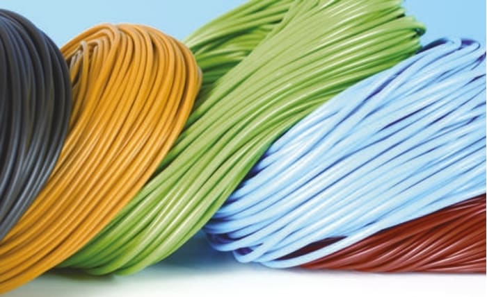 HellermannTyton, Yeşil/Sarı Kablo Kılıfı, 6mm PVC, 100m Uzunluğunda