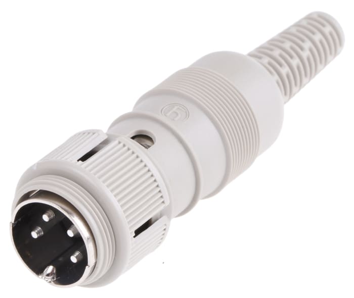 Hirschmann MAS Serisi Din Jak Konnektör, Fiş, Vidalayarak Eşleme, 4 Kontaklı, Düz, 4A, 34 V ac/dc, IP30