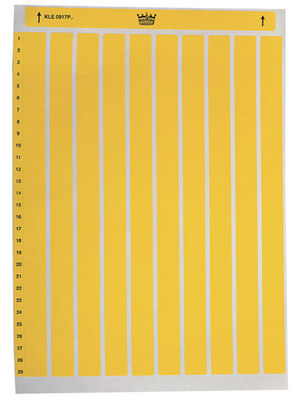 Labels, Polyester, x 2, Yellow