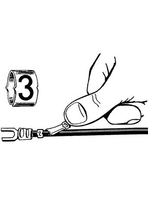 Pluggable Cable Marker «A, B, R, S, T, U, V, W, +, -, Earth»