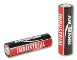 Battery, Industrial, Pack of 200, 1.5 V, AA, Alkaline, 2.7 Ah, Raised Positive and Flat Negative
