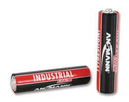 Battery, Industrial, Pack of 200, 1.5 V, AAA, Alkaline, 1.2 Ah, Raised Positive and Flat Negative