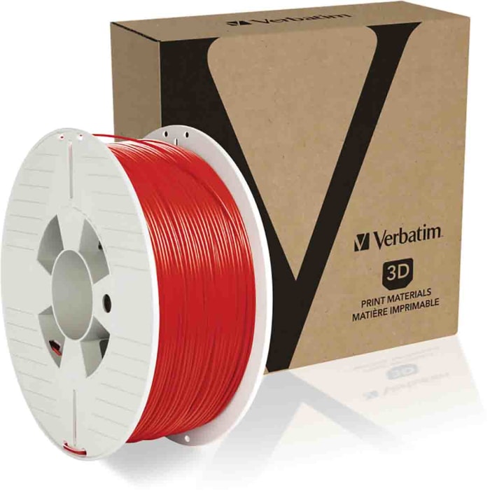 Verbatim 1.75mm Red PET-G 3D Printer Filament, 1kg